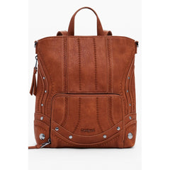 Brown Polyethylene Backpack