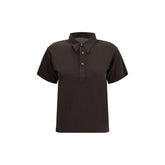 Brown Viscose Polo Shirt