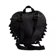 Black Heart L'Amore Patch Embellished Kids Backpack