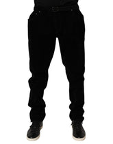 Black Cotton Slim Fit Denim Trouser Jeans
