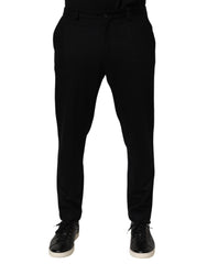 Black Cashmere Dress Formal Men Trouser Pants