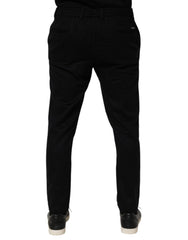Black Cashmere Dress Formal Men Trouser Pants