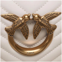 White Calfskin Women Crossbody Bag