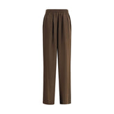 Brown Silk Pants