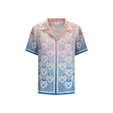 Silk Cuban Collar Short Sleeve Shirt