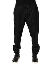 Black Drawstring Men Jogger Sweatpants Pants