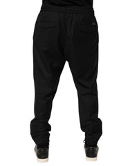 Black Drawstring Men Jogger Sweatpants Pants