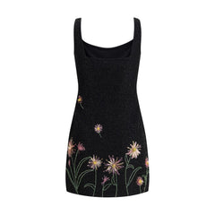 Le Sable sequin-embellished floral mini dress