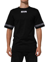 Black DGRoyals Cotton Men Crew Neck IT T-Shirt