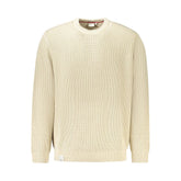 Beige Cotton Men Sweater