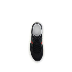Black Polyamide Athletic Sneakers
