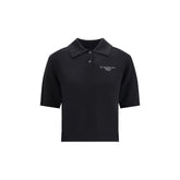 Black Wool Polo Shirt