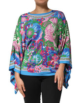 Multicolor Floral Printed Tunic Blouse Top
