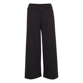 Black Recycled Polyester Flared Pants