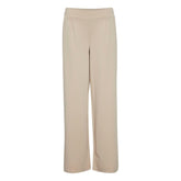 Beige Recycled Polyurethane Casual Pants