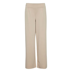 Beige Recycled Polyurethane Casual Pants