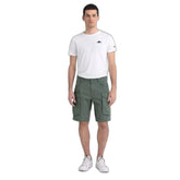 Bicolor Cotton Bermuda Shorts
