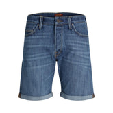 Blue Cotton Bermuda Shorts