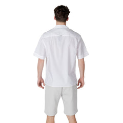 White Lyocell Shortsleeve Shirt