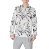 White Viscose Pattern Shirt
