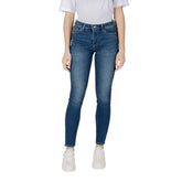 Blue Cotton Skinny Jeans