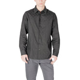 Black Cotton Dress Shirt