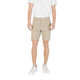 Green Cotton Bermuda Shorts
