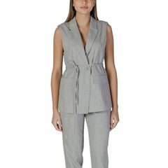 Gray Recycled Polyester Waistcoat