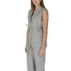Gray Recycled Polyester Waistcoat