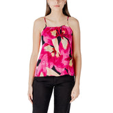 Pink Viscose Tank Tops