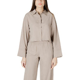 Beige Viscose Blouse