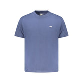 Blue Cotton Men's T-Shirt