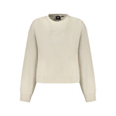 Beige Cotton Women Sweatshirt
