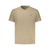 Brown Cotton Men T-Shirt