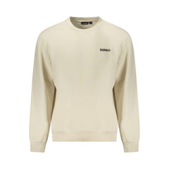 Beige Cotton Men Sweater