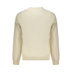 Beige Cotton Men Sweater