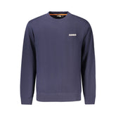Blue Cotton Men Sweater