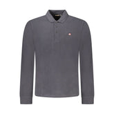 Black Cotton Men Polo Shirt