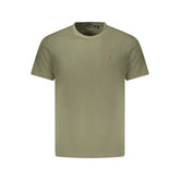 Green Cotton Men T-Shirt