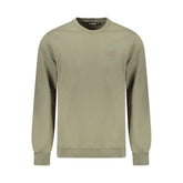 Green Cotton Men Sweater