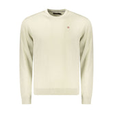 Beige Cotton Men Sweater