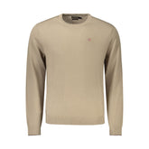 Brown Wool Men Sweater