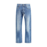 Blue Cotton Jeans Denim