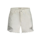 White Cotton Women's Short