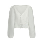 Bianco Lyocell Women Shirt