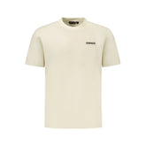 Beige Cotton Men T-Shirt