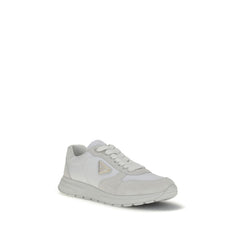 White Recycled Polyamide Athletic Sneakers