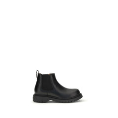 Black Bull Skin Chelsea Boots