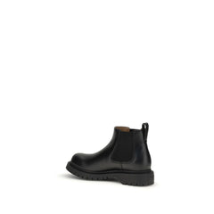 Black Bull Skin Chelsea Boots