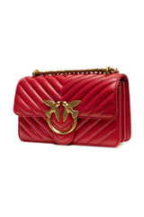 Red Leather Love One Mini Shoulder Bag